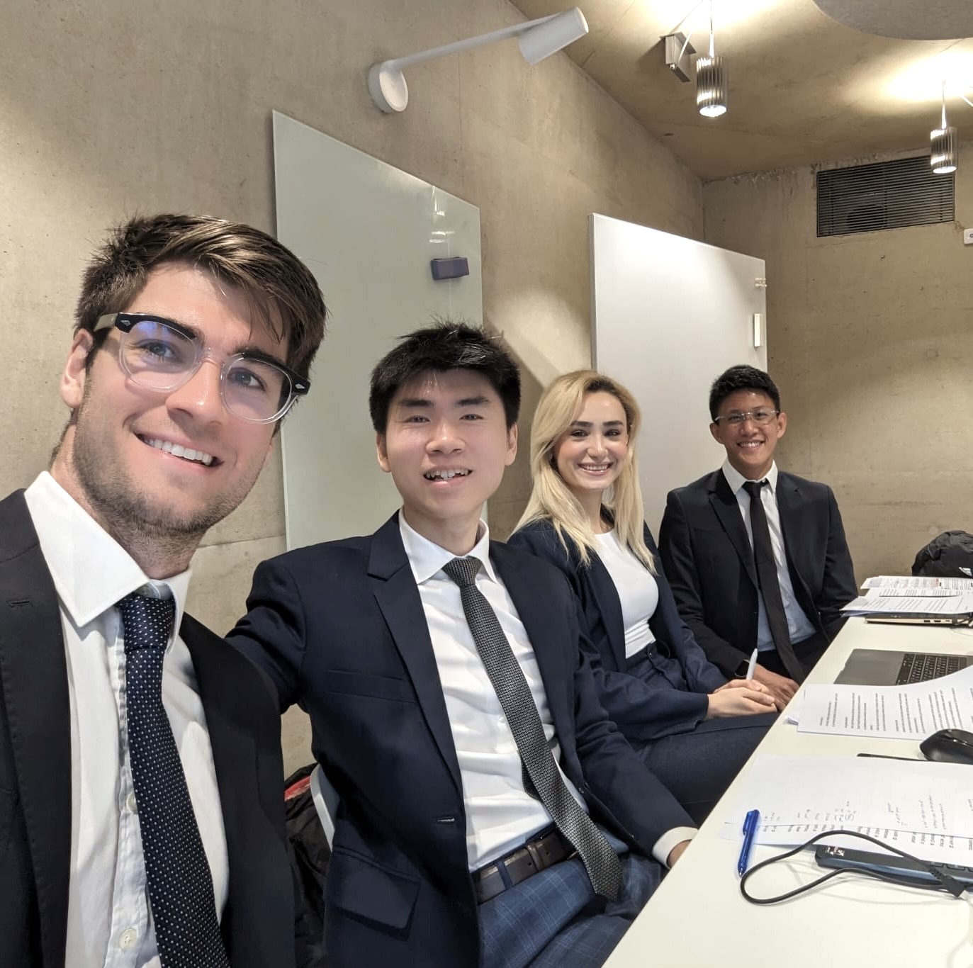 Group photo of the cyber strategy challenge team