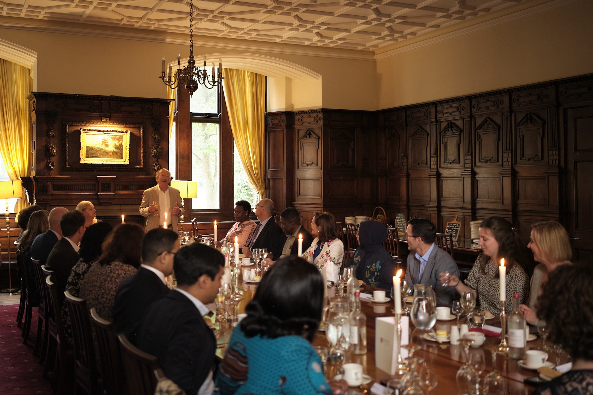 EPLP 2024 participants having dinner in an Oxford college