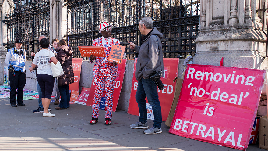 Pro-Leave supporters