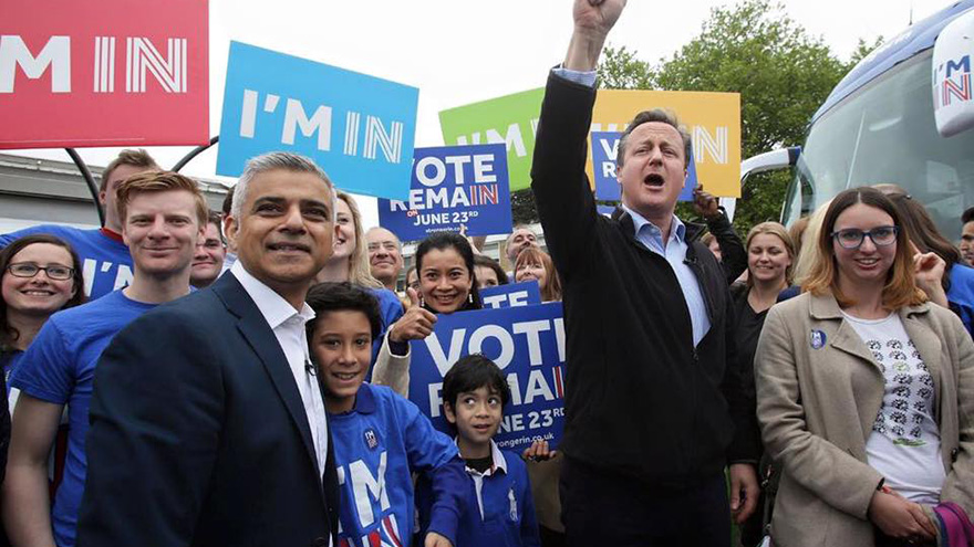 Sadiq Khan and David Cameron