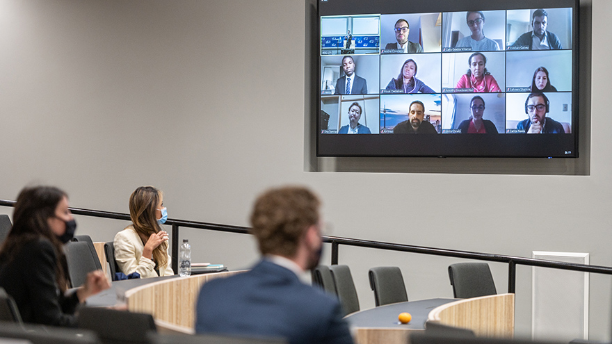 MPP students during induction in September 2020.
