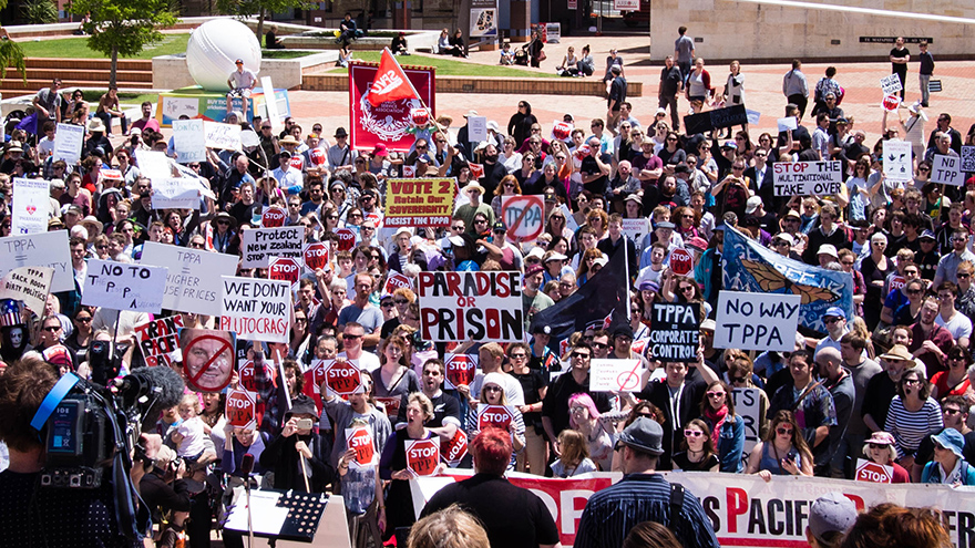 Protests against TPP