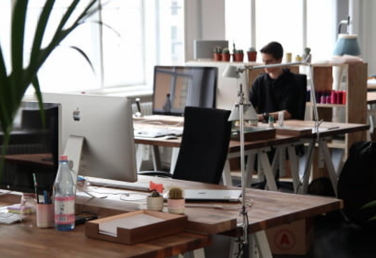 Office worker at a desk