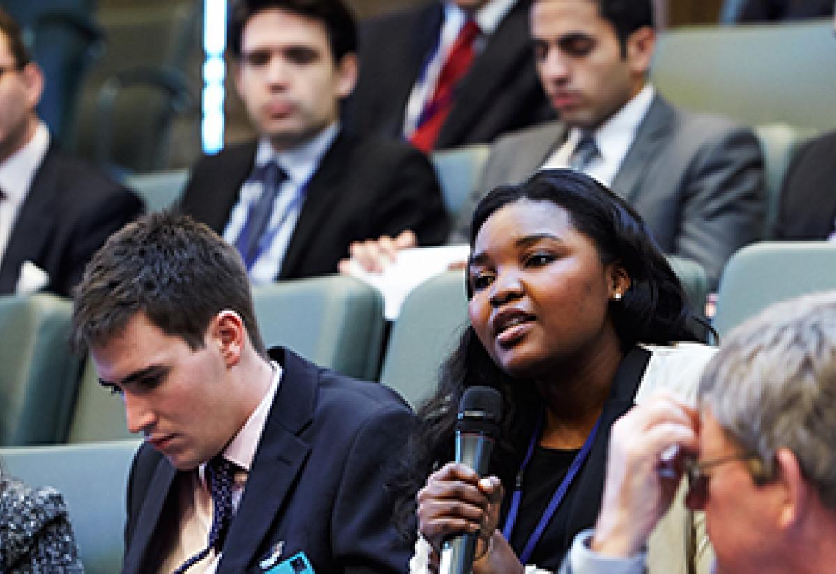 Students in a lecture