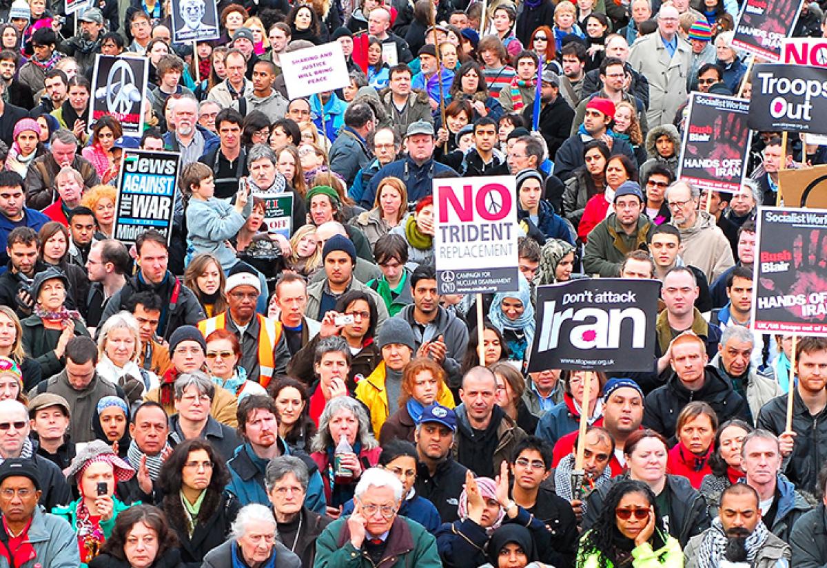 Stop The War protests in London