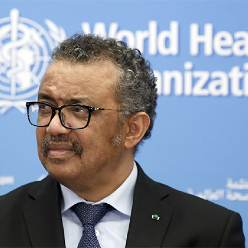 Dr Tedros Adhanom Ghebreyesus Photo: ©SALVATORE DI NOLFI/EPA-EFE/Shutterstock